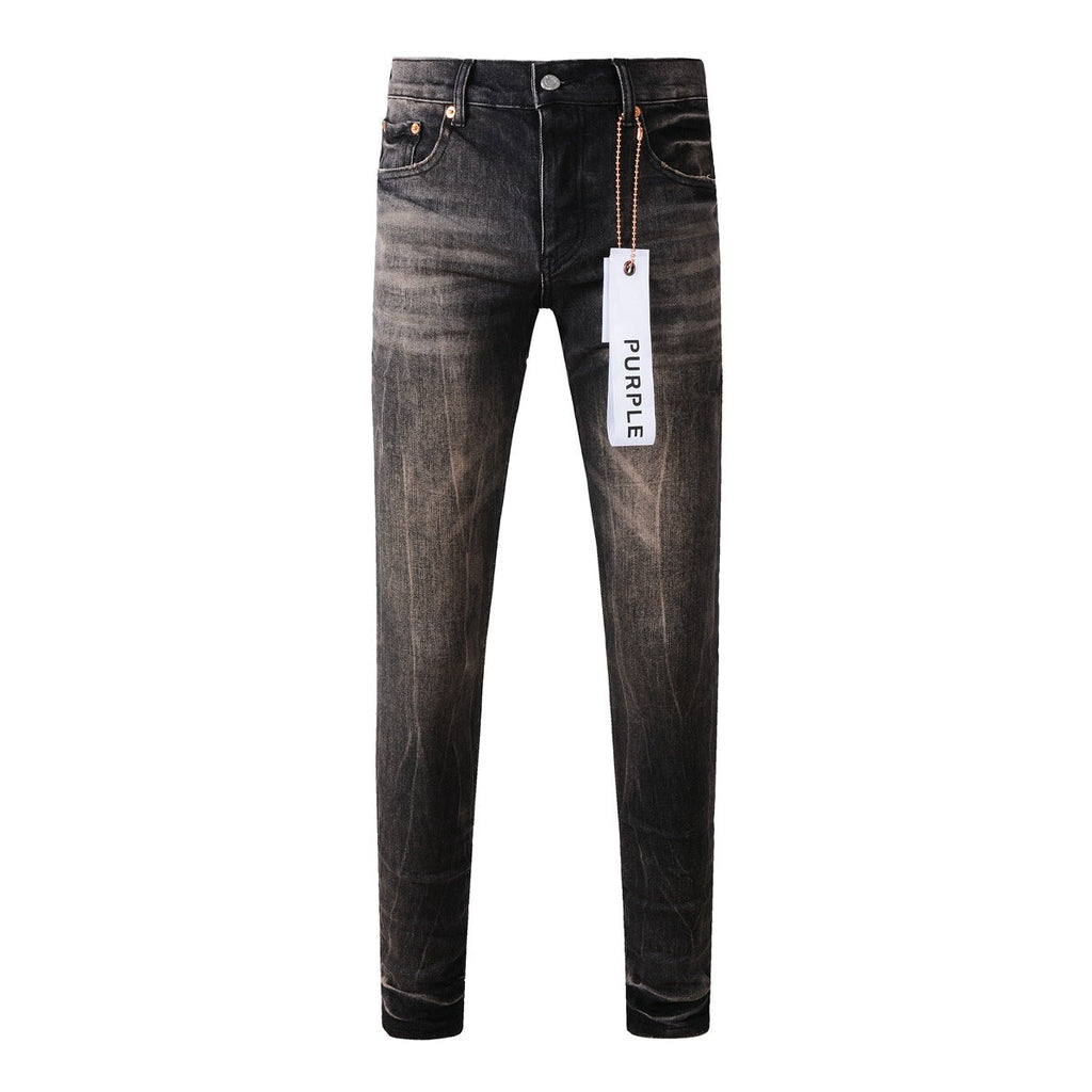 Purple Jeans Mens Jeans Man Jeans Pants Designer Black Skinny Stickers Light Wash Ripped Motorcycle 9057