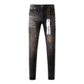Purple Jeans Mens Jeans Man Jeans Pants Designer Black Skinny Stickers Light Wash Ripped Motorcycle 9057