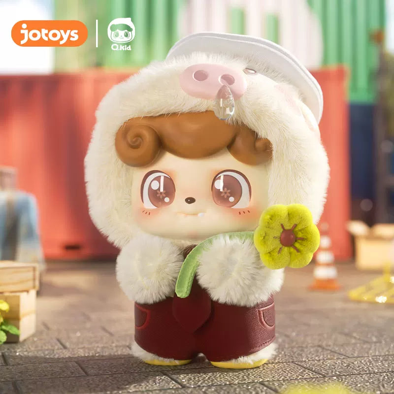 JOTOYS 丨 Odd and Odd Trendy Music Q Treasure × Pig Hero Super Cute Pig Teammate Series Blind Box Handmade Ornament Toy