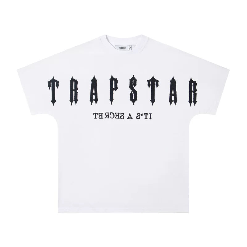 Trapstar Embroidered Letter Tee White/Black