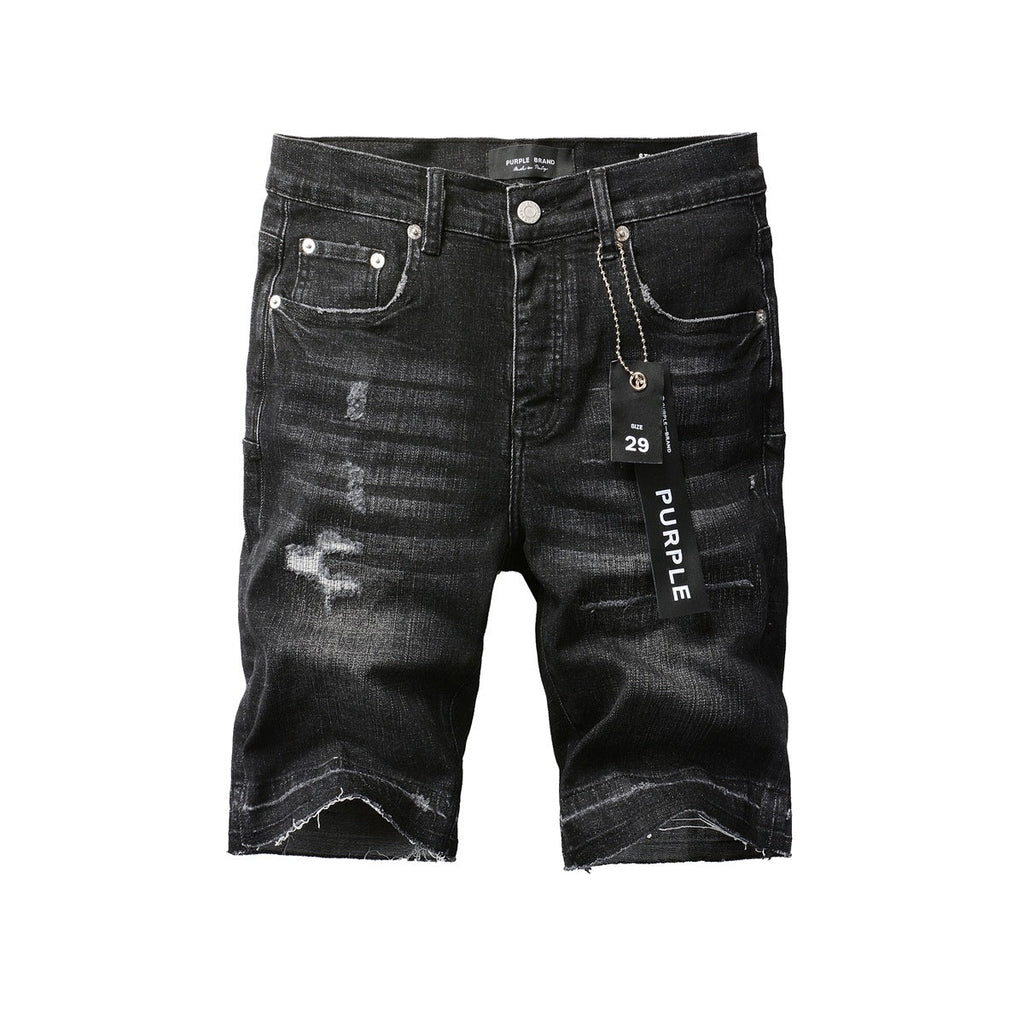 Purple Jeans Black Jean Shorts 5083 with a Sleek and Modern Design for Summer