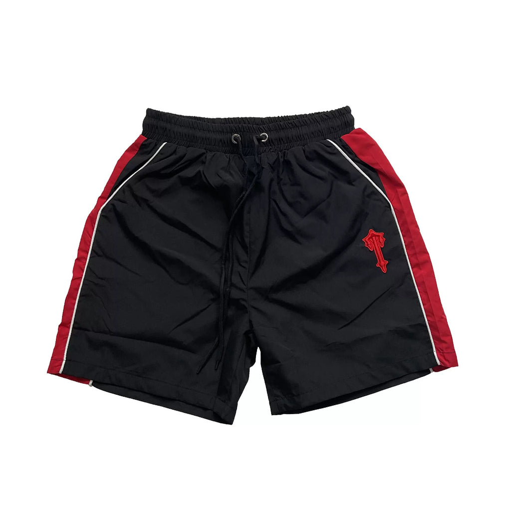 Trapstar Trendy Color Block Shorts Red