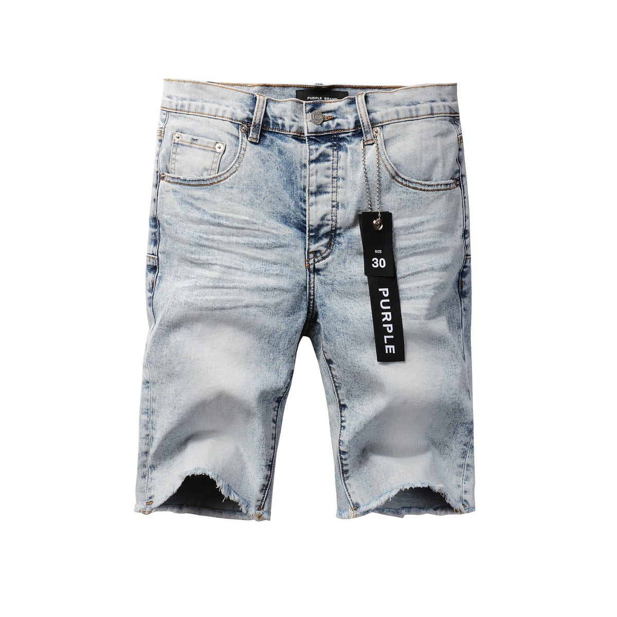 Purple Jeans Silver Gray Jean Shorts 5053 with a Sleek and Modern Design