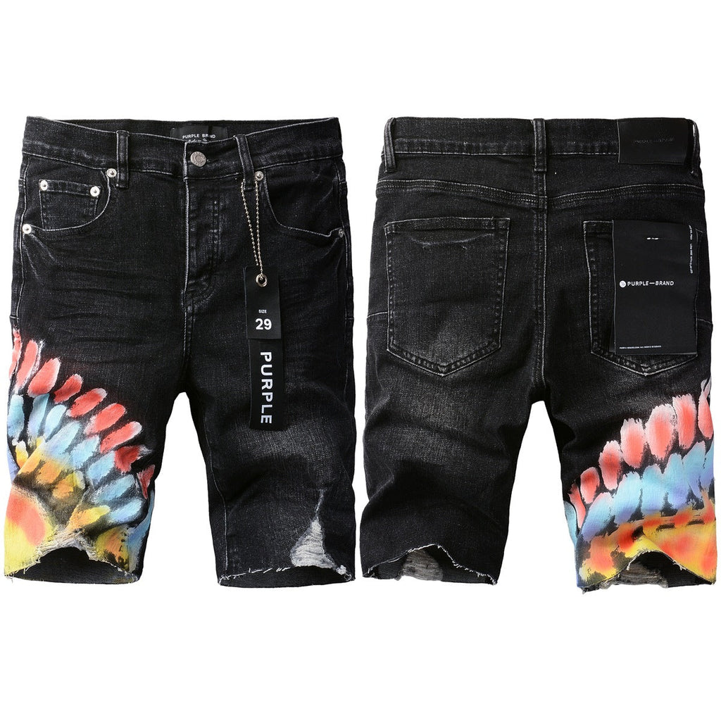 Purple Jeans Black Jean Shorts 5085 with a Sleek Design for a Stylish Summer Look