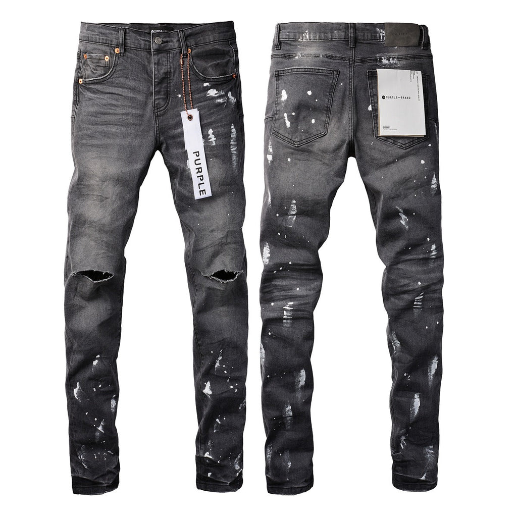 Purple High-End Quality Jeans Mens Jeans Designer Jeans Mens Black Pants Retro Street Casual Sweatpants Jogging 9039