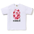 BAPE Style Camo Big Ape Head Short-Sleeve Tee - White/Pink