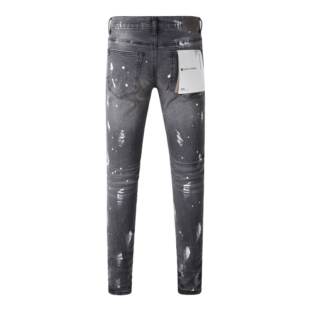 Purple High-End Quality Jeans Mens Jeans Designer Jeans Mens Black Pants Retro Street Casual Sweatpants Jogging 9039
