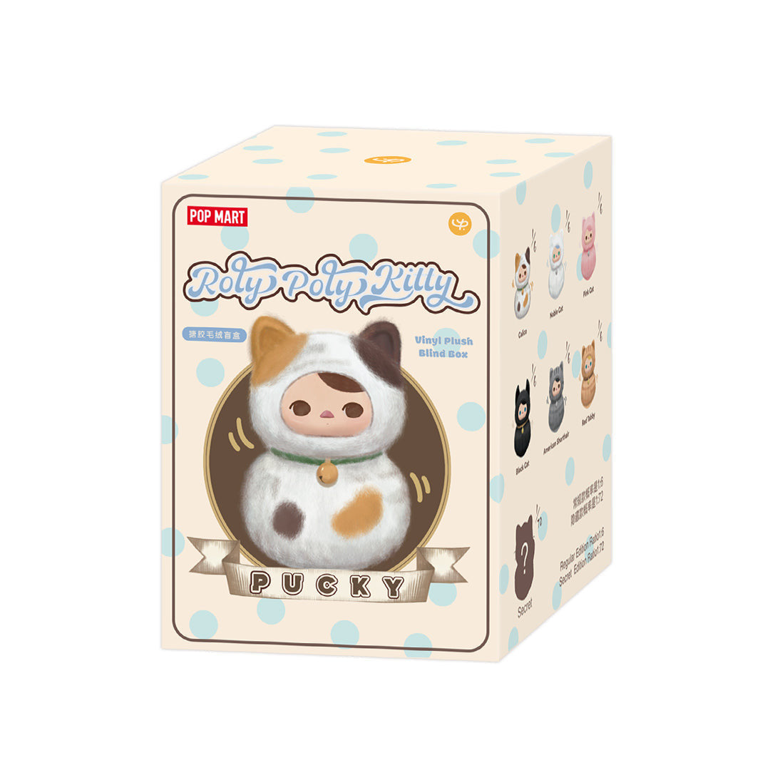POP MART PUCKY Roly-Poly Kitty Series Vinyl Plush Blind Box