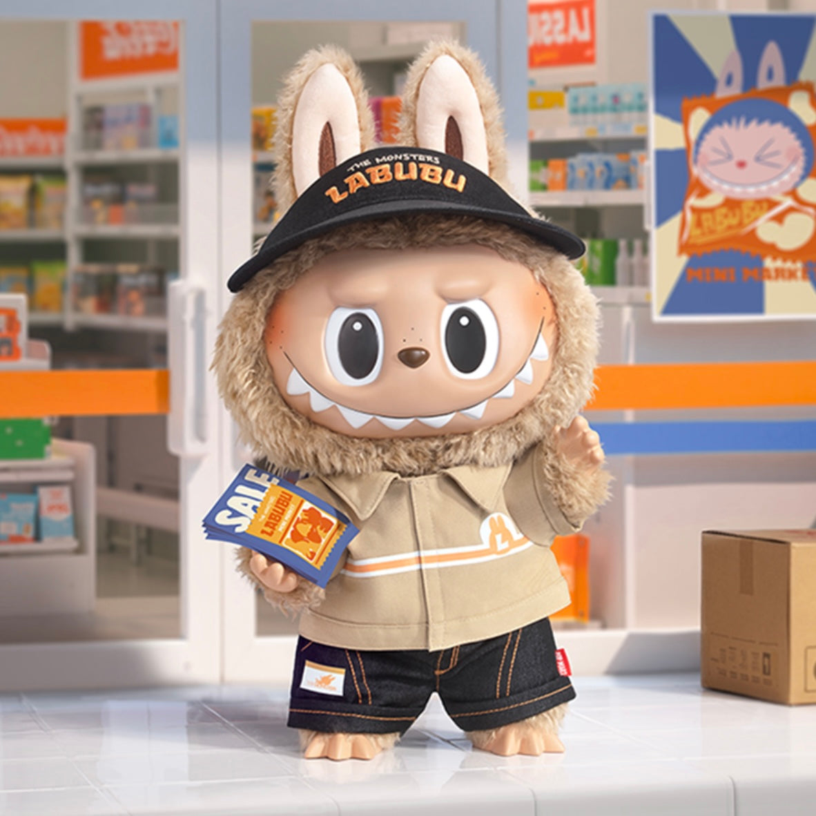 POP MART THE MONSTERS Labubu The Naughty Cashier Vinyl Plush