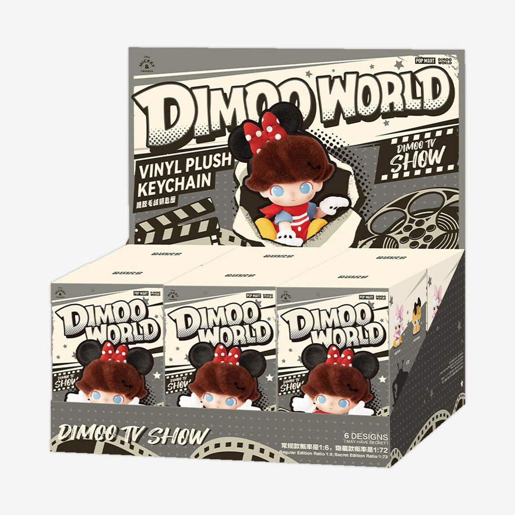 Pop Mart DIMOO WORLD × DISNEY Series-Vinyl Plush Keychain Blind Box