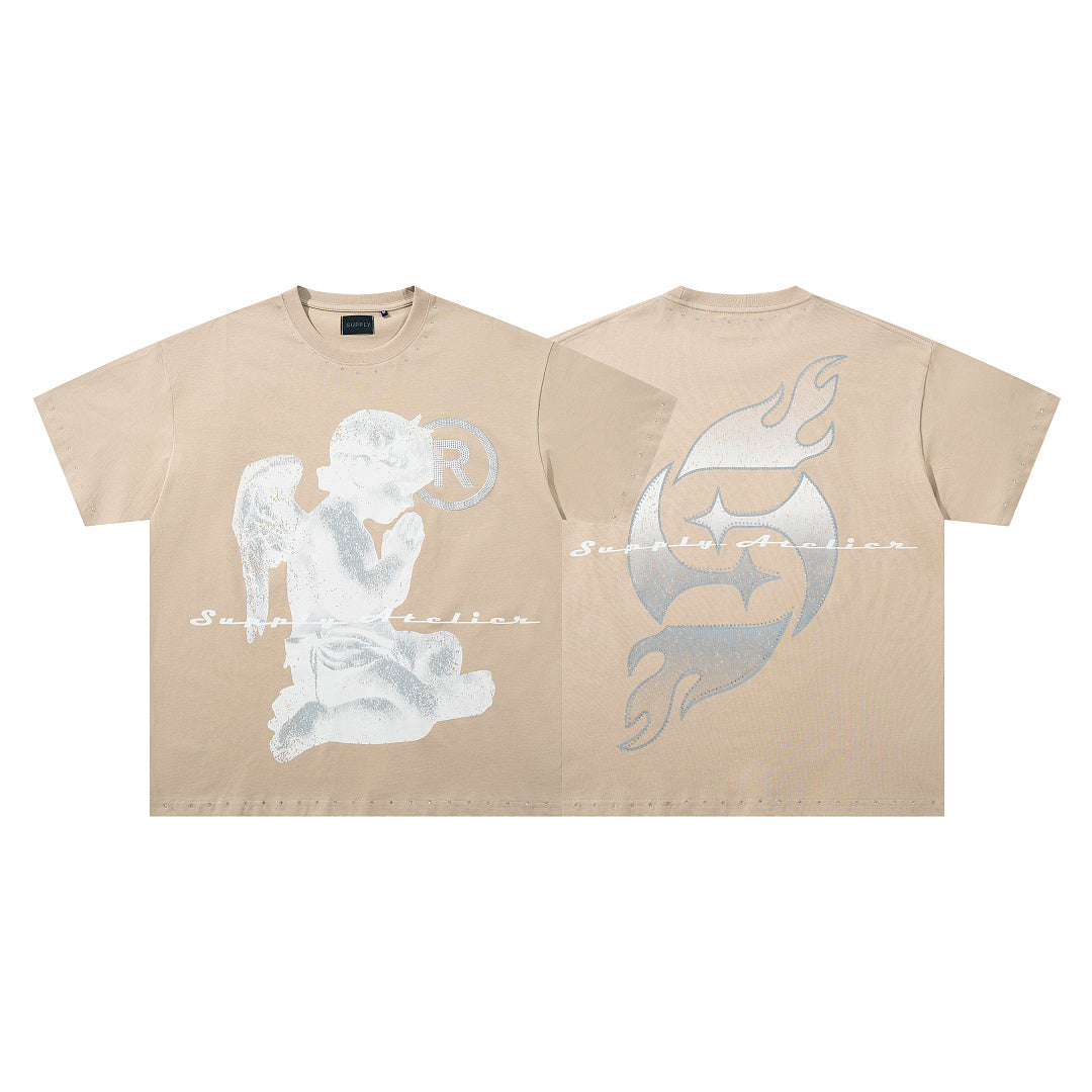 SUPPLY Praying Cherub Gothic Graphic Tee