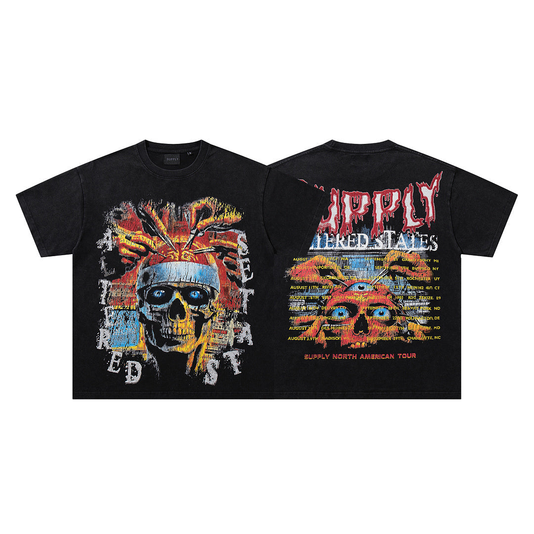 SUPPLY North American Tour Skull Tee