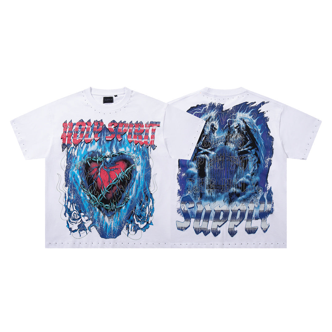 SUPPLY Holy Spirit Boxy Black T‑Shirt