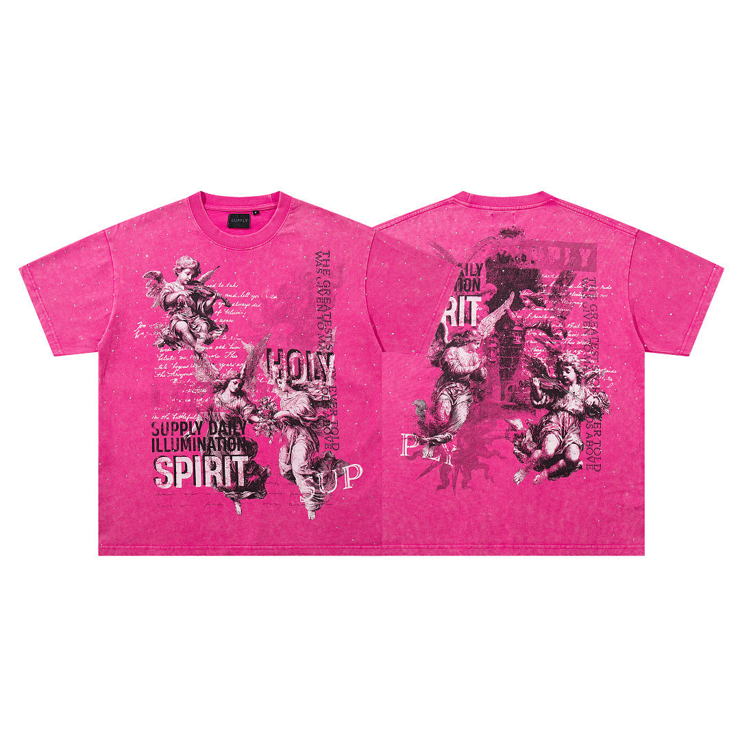 SUPPLY Holy Spirit Boxy Khaki T‑Shirt