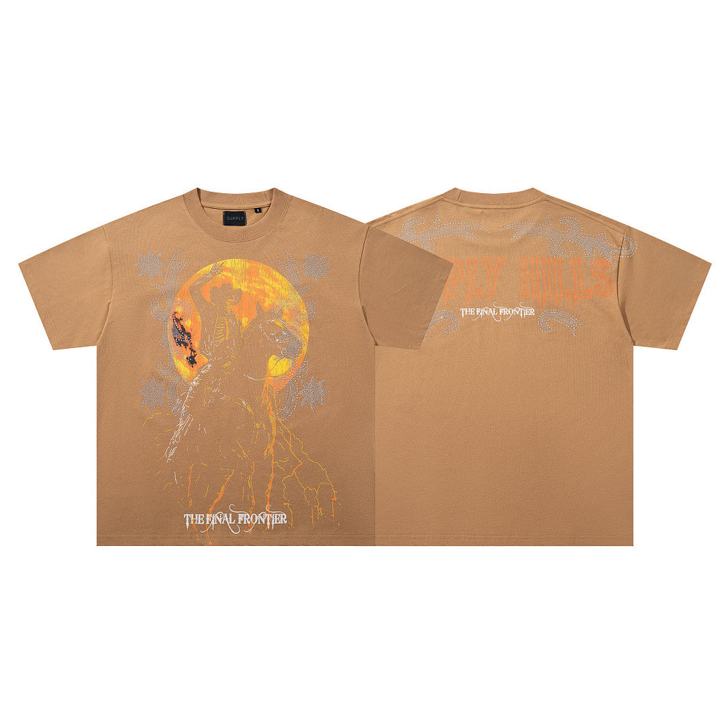 SUPPLY Hills Boxy Black T‑Shirt