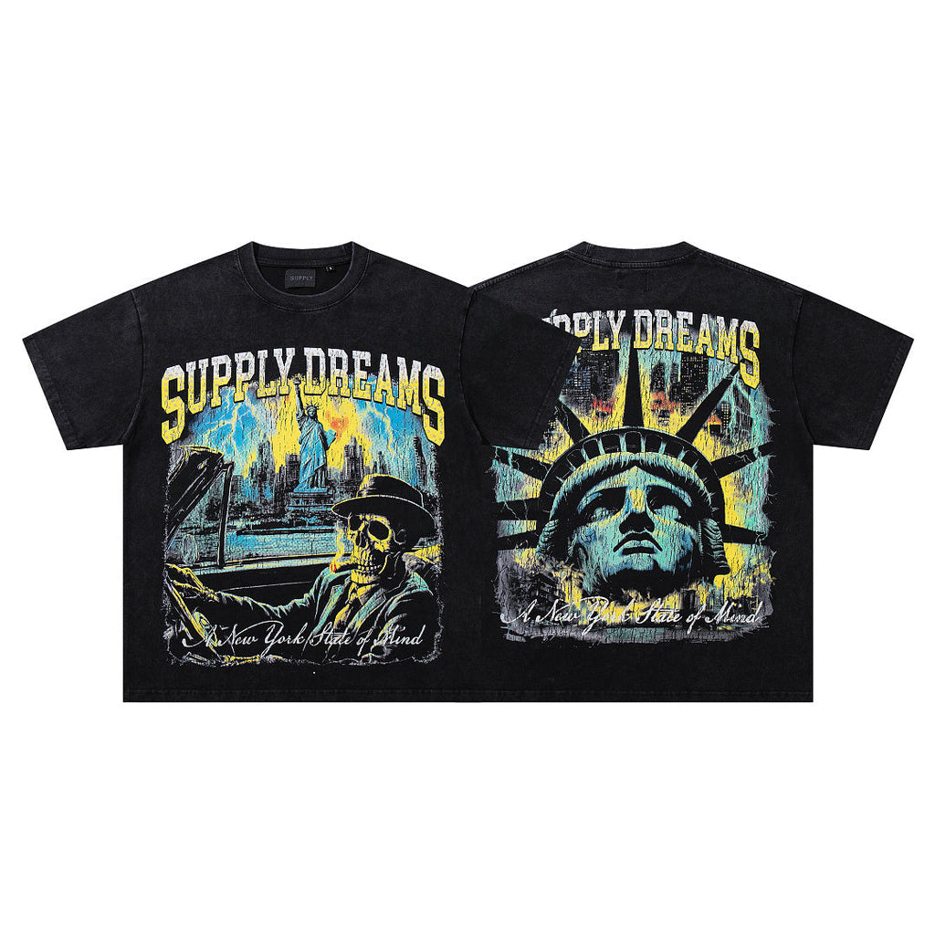 SUPPLY Dreams Boxy Black T‑Shirt
