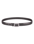 Fleur de Camélia Stella Leather Embellished Belt in Black