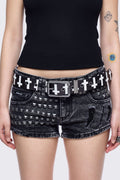 Crossed Out Buckle Belt