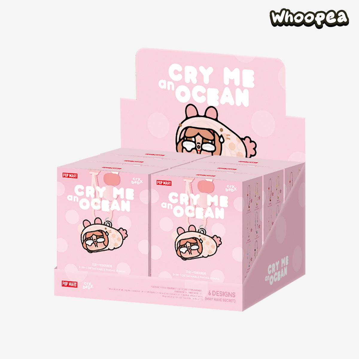POP MART CRYBABY Cry Me an Ocean Series 3-in-1 Detachable Phone Charm Blind Box (PRE-ORDER）