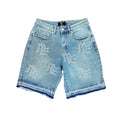 Mixed Emotions　‘ME’ Rhinestone Denim Shorts
