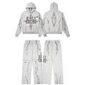 Hellstar Holy Cross Flame Graphic Hoodie & Pants Set