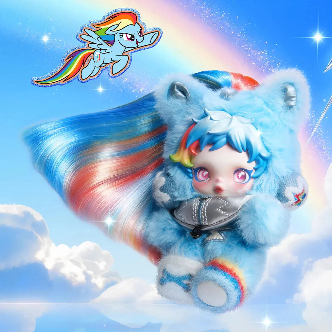 SKULLPANDA × My Little Pony Series Plush Doll Pendant
