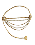 Fleur de Camélia Baroque Chain Pearl Belt-SALE