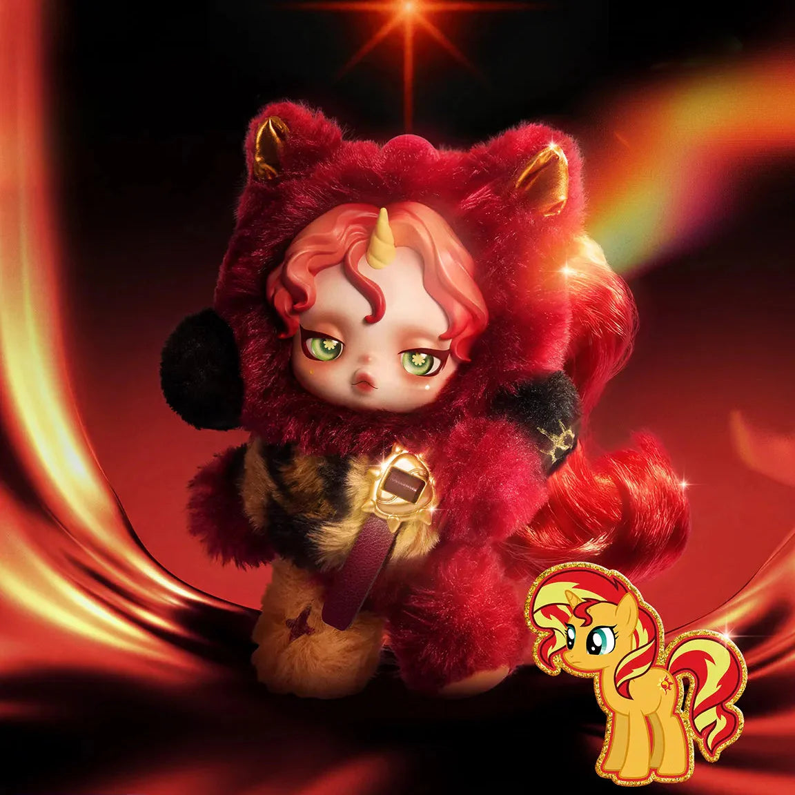 SKULLPANDA × My Little Pony Series Plush Doll Pendant