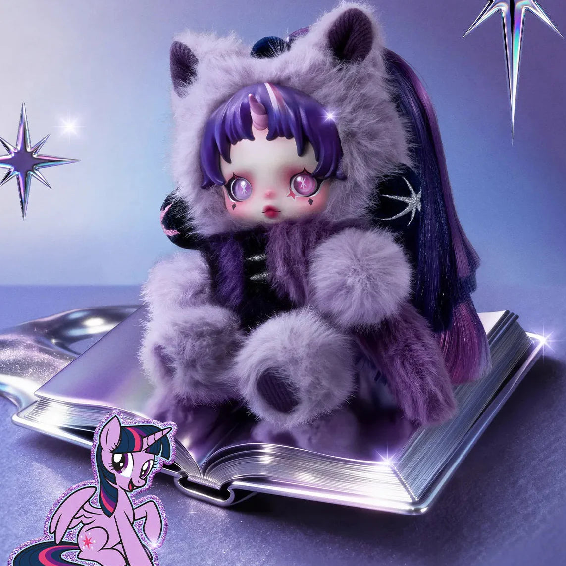 SKULLPANDA × My Little Pony Series Plush Doll Pendant